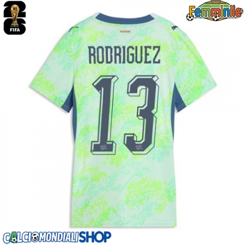 Maglie da calcio Svizzera Ricardo Rodriguez #13 Seconda Maglia Femminile Mondiali 2026  Manica Corta